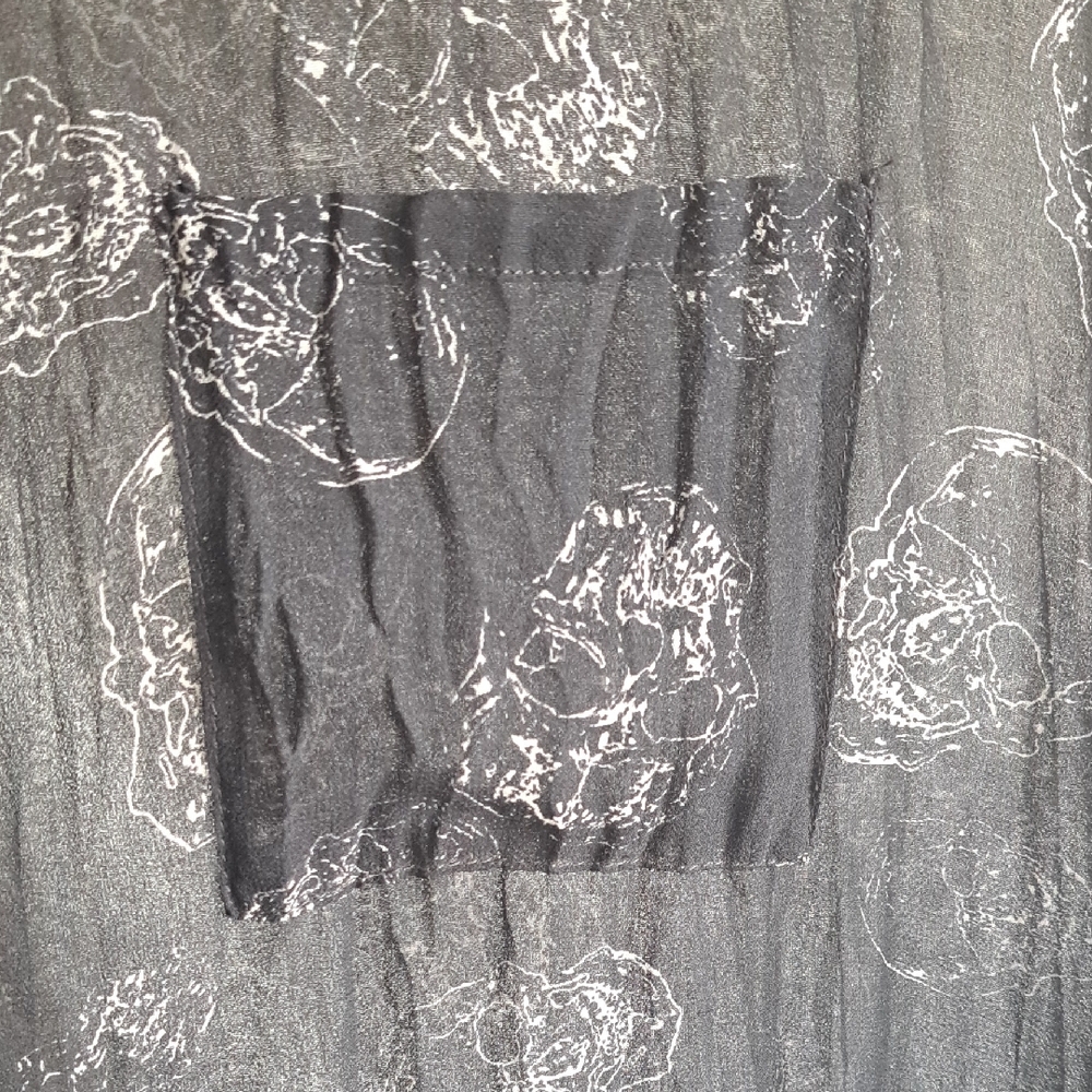 Black Sheer Women's Blouse - Picture 6 of 8